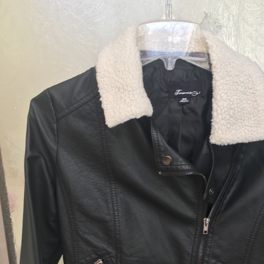 Forever 21 faux leather moto jacket